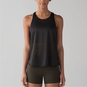 Lululemon Pushing Limits Tank Top In Black Size 6